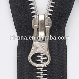 Large Metal Zipper with Aluminium teeth