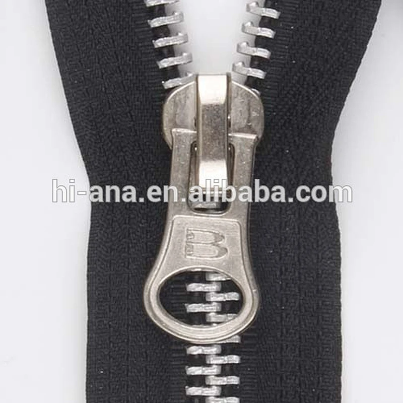 Large Metal Zipper with Aluminium teeth