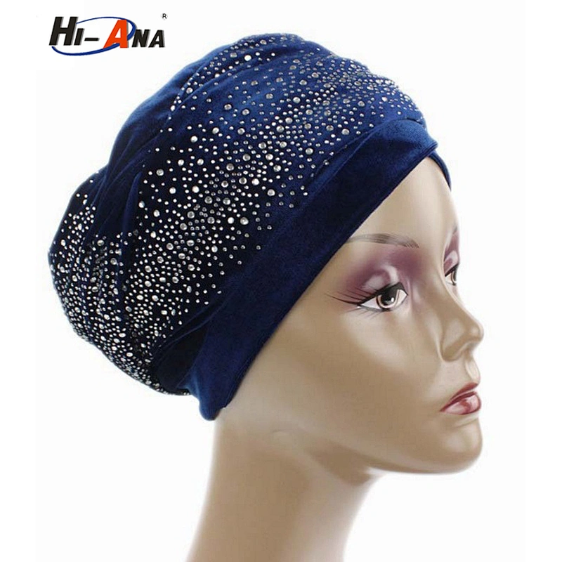 New Design Long Velvet Head Wrap Women Turban Hijab Headscarf