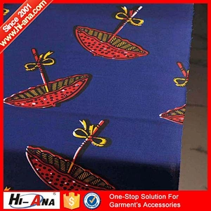 hi-ana fabric2 Strict QC 100% customized LOGO printed african fabric wholesale