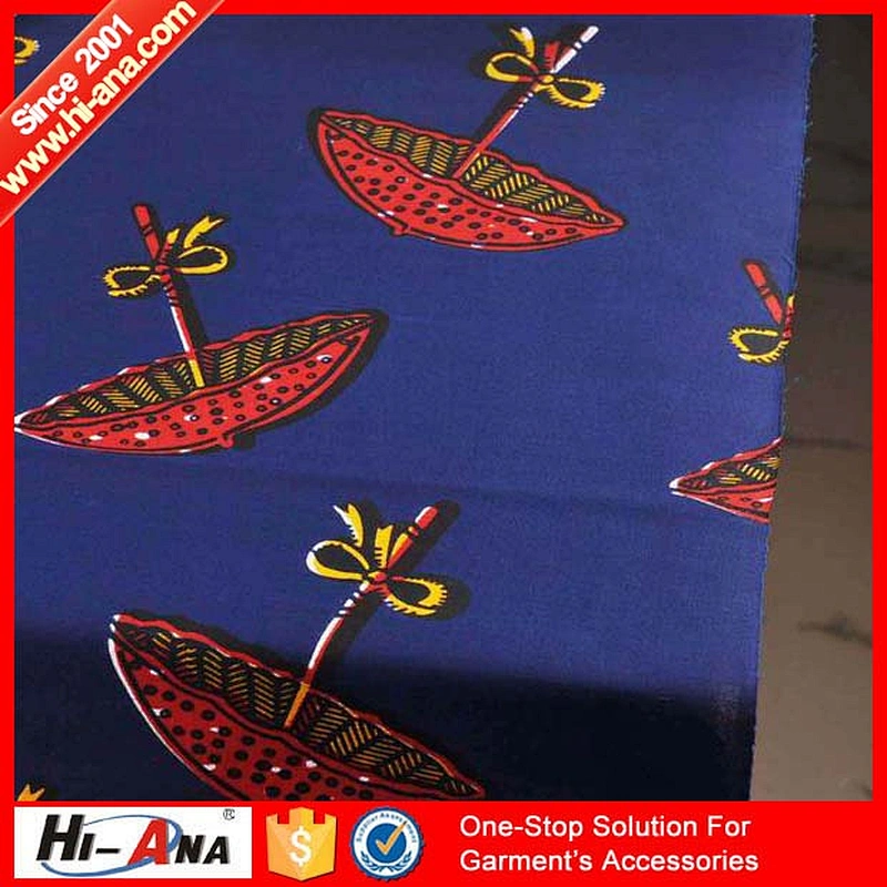 hi-ana fabric2 Strict QC 100% customized LOGO printed african fabric wholesale