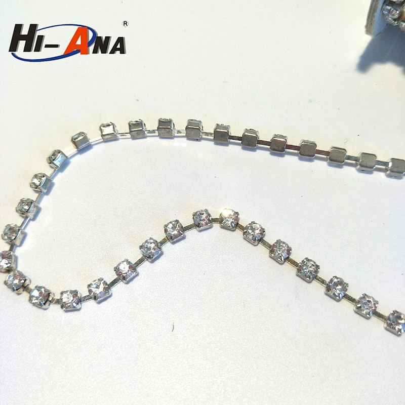 hi-ana rhinestone1 Rapid and efficient cooperation Cheaper 6mm rhinestone cup chain