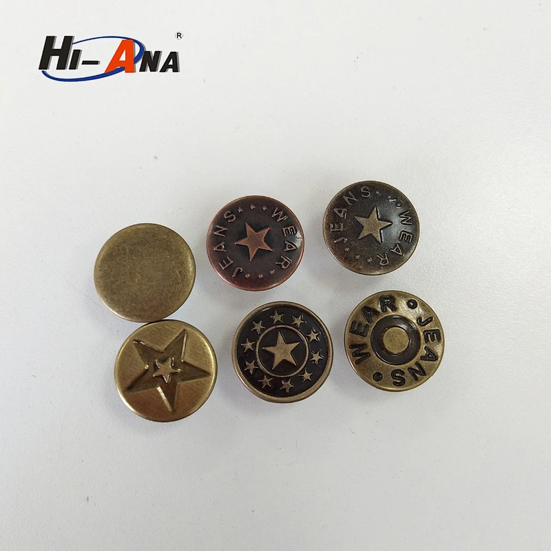 fashion metal Jeans Button with more face China supplier