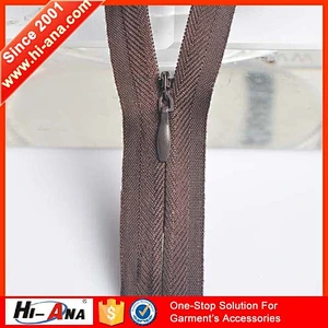 Yiwu Nylon invisble 5 inch zippers