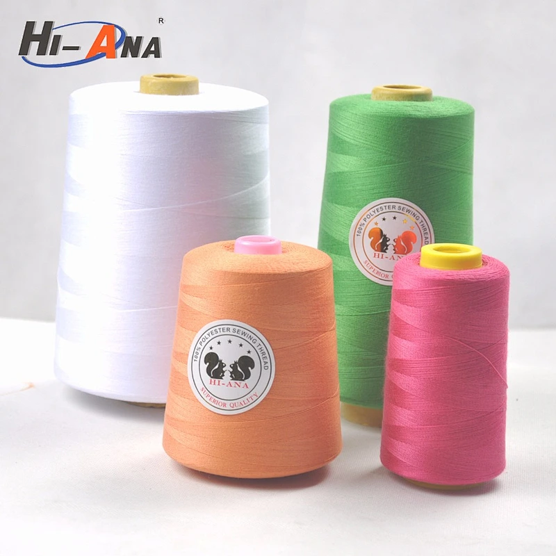 hiana thread1 Stict QC 100% hot selling polyester sewing thread 40/2