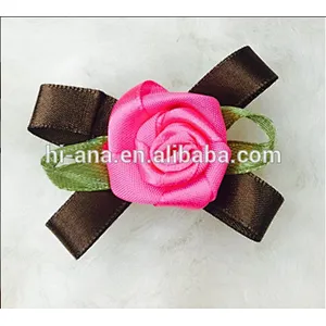hi-ana artificial flower 2016 new wholesale with leaves rose clothing underwear decorative DIY handmade ribbons flowers