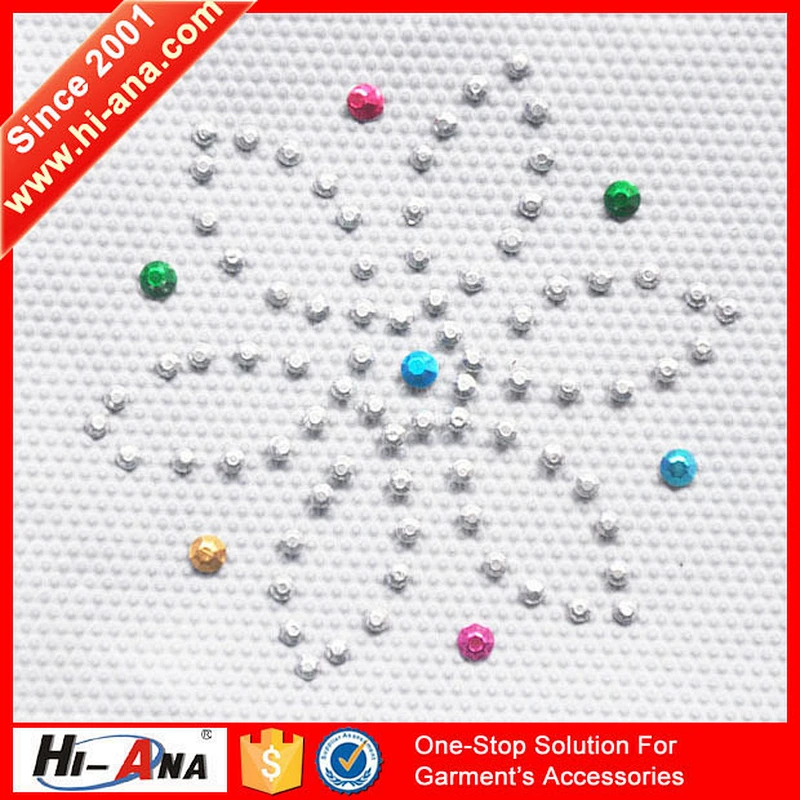 20 QC staffs ensure the quality different style rhinestone patterns