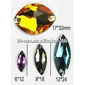 HORSE-EYES Fashion Resin stone with hole China supplier