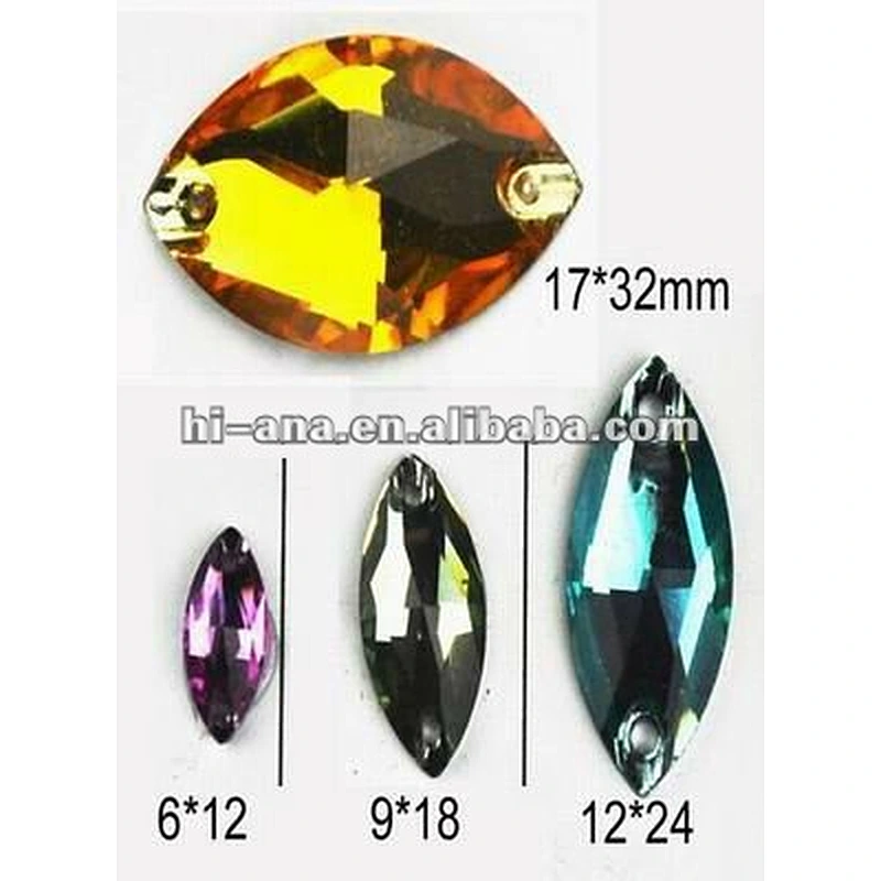 HORSE-EYES Fashion Resin stone with hole China supplier