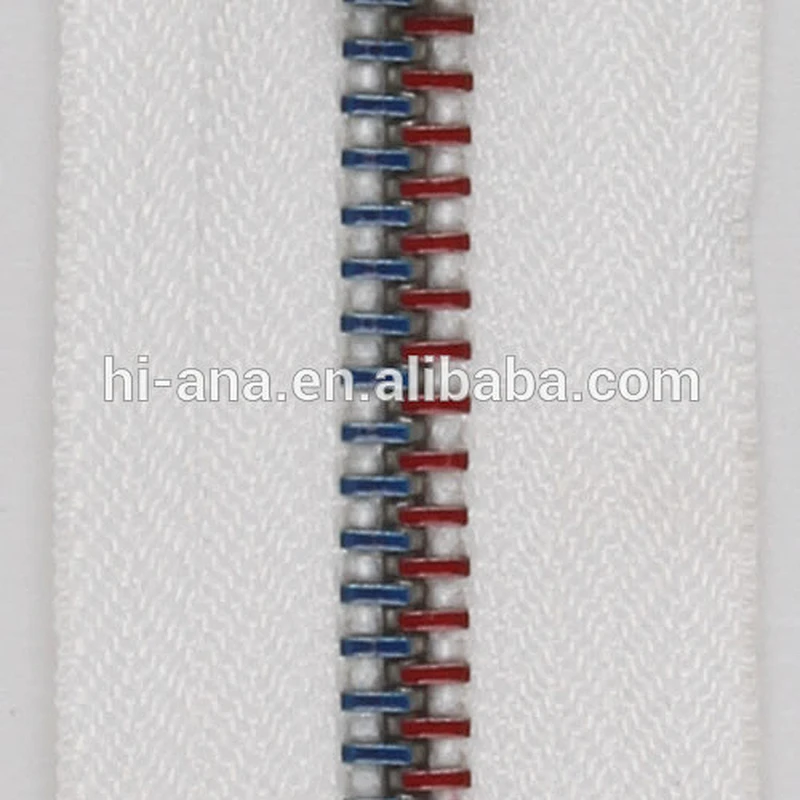 5# Colored Paint Metal Zipper O/E, A/L