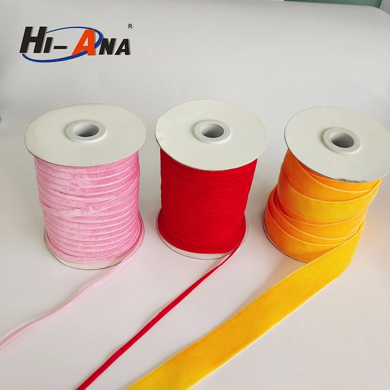 hi-ana ribbon 85 metallic velvet ribbon/elastic glitter velvet ribbon wholesale