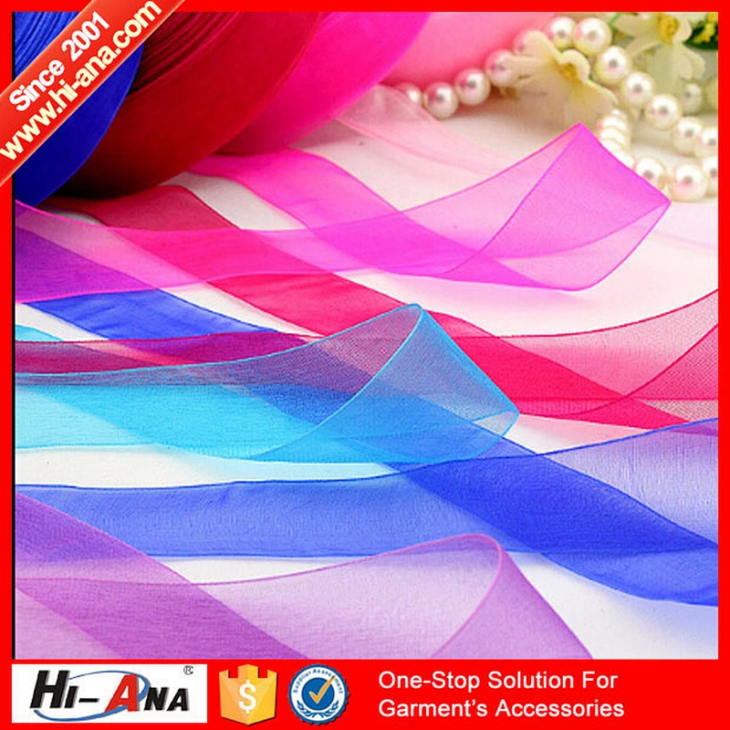 Our factories 20 years'experience Ningbo sheer ribbon