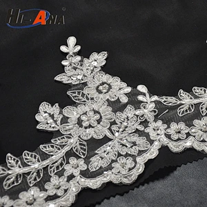 5.5 million units monthly from a 15year upplier Top quality hand embroidery beaded lace