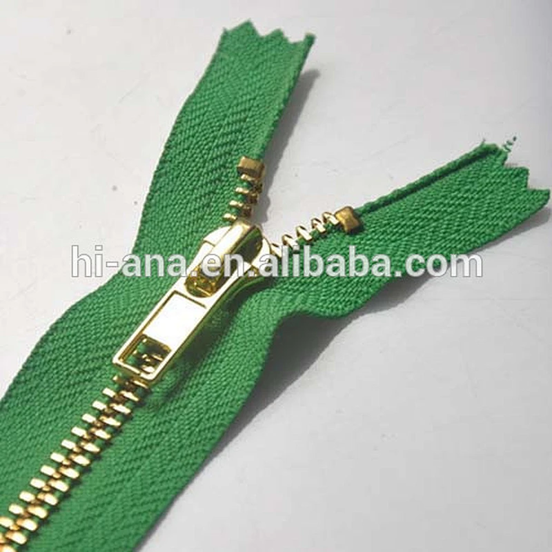 #5 Metal Gold Teeth Zipper C/E, A/L