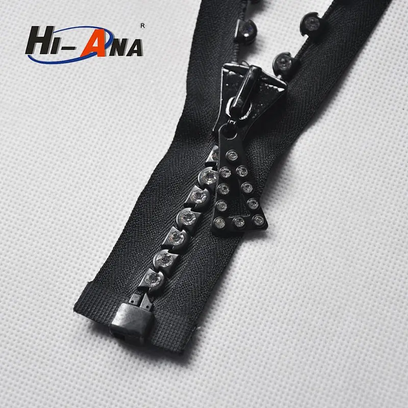 hi-ana zipper1 Advanced equipment Different rhinestone zipper