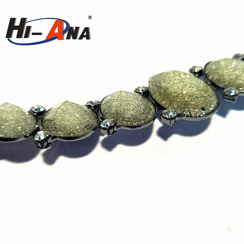 hi-ana rhinestone3 Trade assurance Beautiful ab crystal rhinestone banding trimming