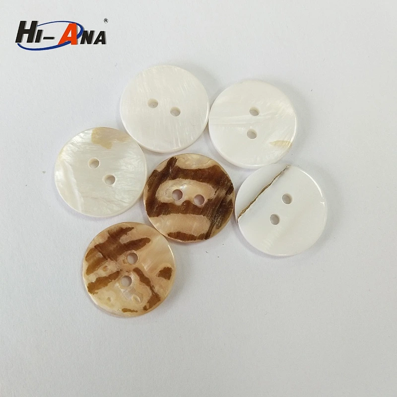 real shell buttons