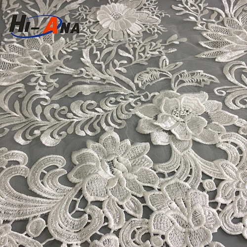hi-ana lace1 Over 95% accessories exported Top quality embroidered lace fabric