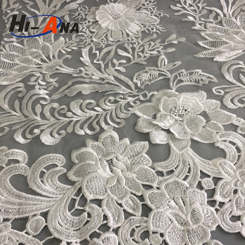 hi-ana lace1 Over 95% accessories exported Top quality embroidered lace fabric