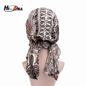 wholesale 2018 New trade two-tone braided head cap India turban hat for women