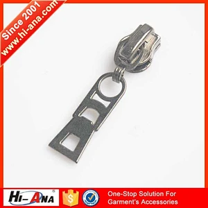 hi-ana zipper3 Over 95% accessories exported Different size locking zipper sliders