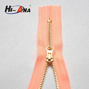 hi-ana zipper1 SEDEX Factory Cheaper gold metal zipper