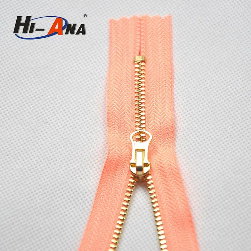 hi-ana zipper1 SEDEX Factory Cheaper gold metal zipper