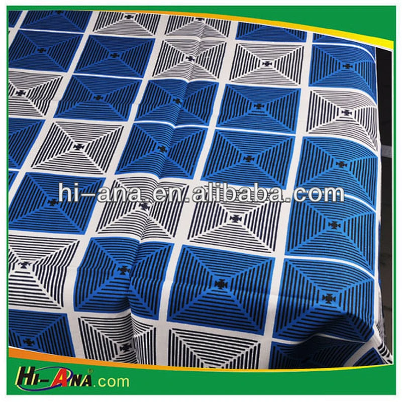 100% polyester african super wax prints fabric