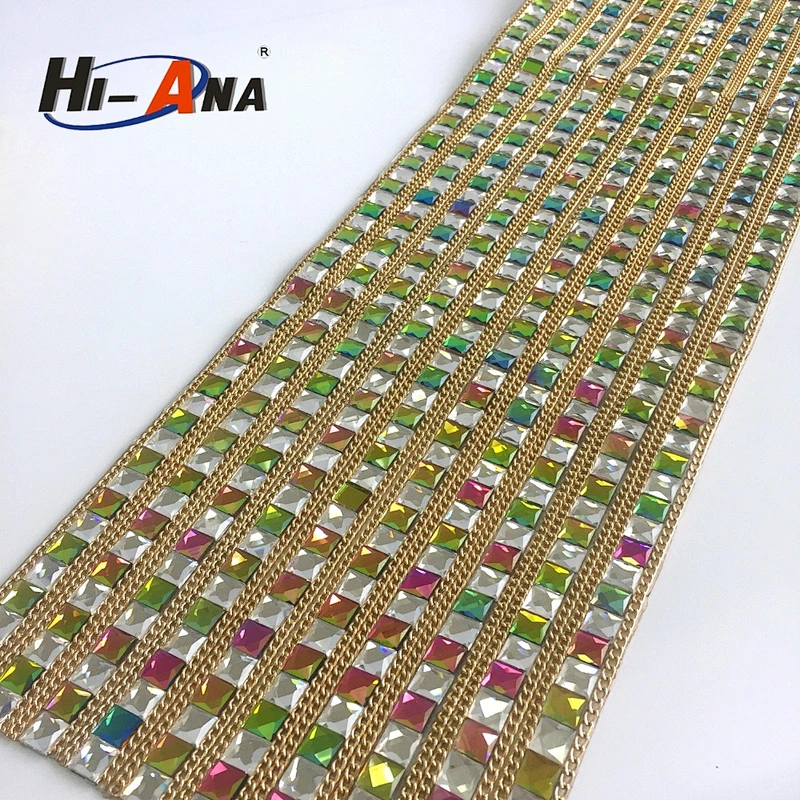 hi-ana rhinestone3 Familiar in OEM and ODM Beautiful rhinestone trim chain