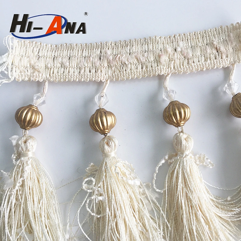 hi-ana trim3 OEM Custom made top quality Decorative fringe beads