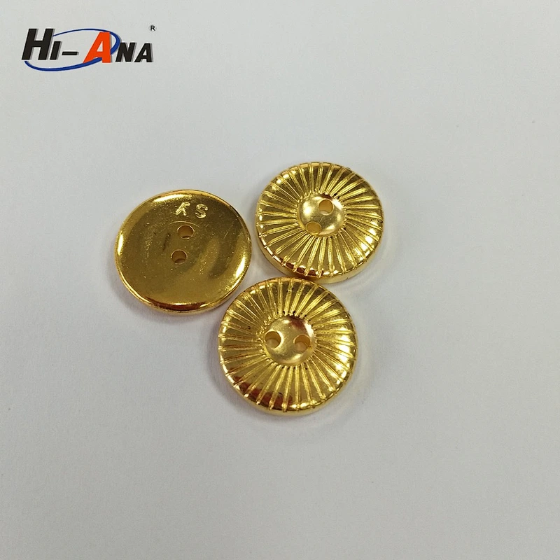 plating gold shank plastic sewing button
