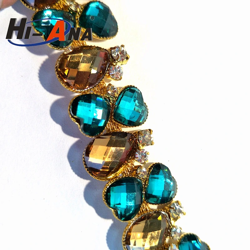 24 hours service online Wholesale Mixed rhinestone fabric by the yard