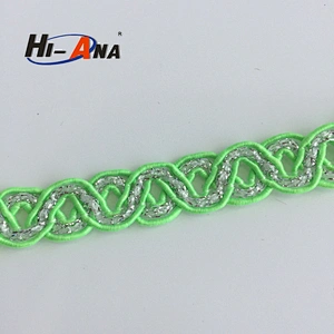 hi-ana trim3 15 years factory experience Good Price metallic braid trim
