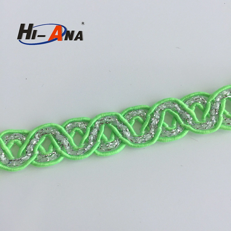 hi-ana trim3 15 years factory experience Good Price metallic braid trim