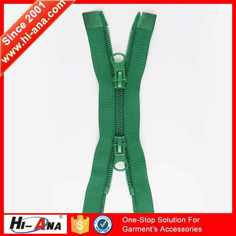 hi-ana zipper3 Over 20 years experience Fashion new design double zipper