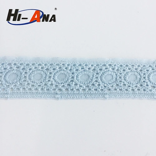 narrow white cotton lace trim
