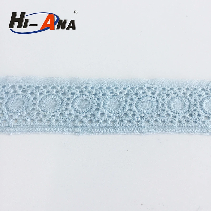 narrow white cotton lace trim