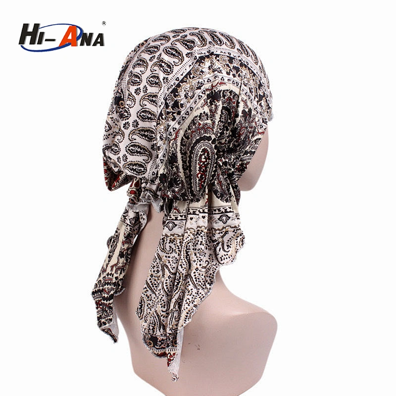 wholesale 2018 New trade two-tone braided head cap India turban hat for women