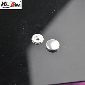 wholesale covered buttons size 30L covered button with alum face and iron leg China supplier