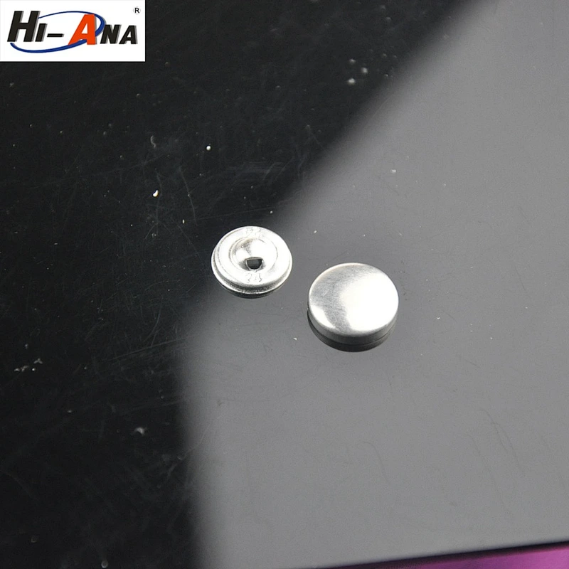 wholesale covered buttons size 30L covered button with alum face and iron leg China supplier
