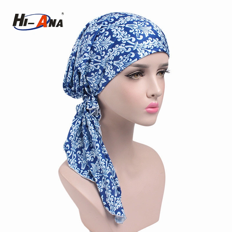 wholesale 2018 New trade two-tone braided head cap India turban hat for women