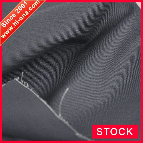 hi-ana stock 2 15 years factory experience High quality dark grey TC twill fabric