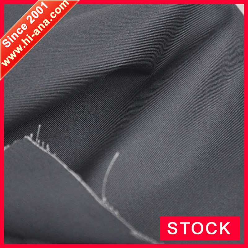 hi-ana stock 2 15 years factory experience High quality dark grey TC twill fabric