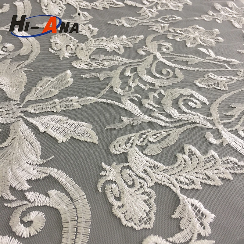 hi-ana lace2 Manufacuring oeko-tex standard Fancy swiss cotton lace fabric