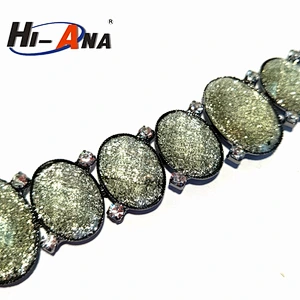 hi-ana rhinestone3 Trade assurance Beautiful ab crystal rhinestone banding trimming