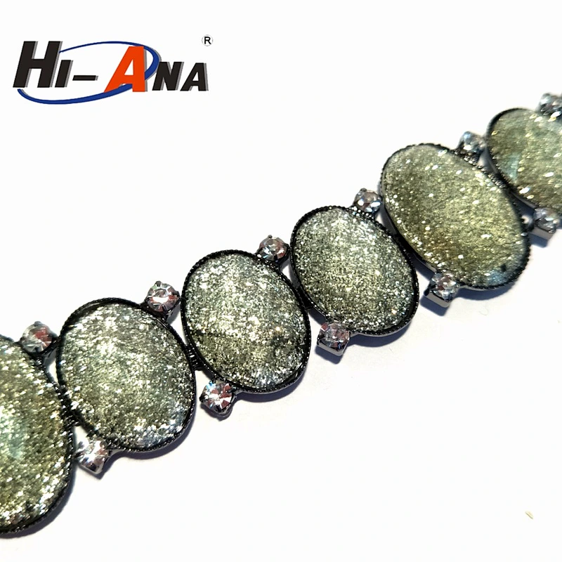 hi-ana rhinestone3 Trade assurance Beautiful ab crystal rhinestone banding trimming