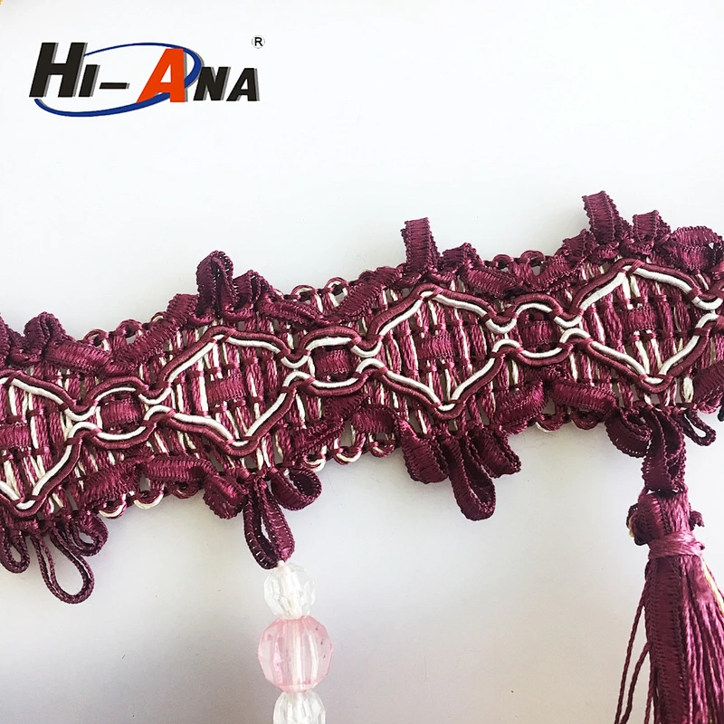 hi-ana trim2 ISO 9001 Factory Decorative wholesale tassel fringe