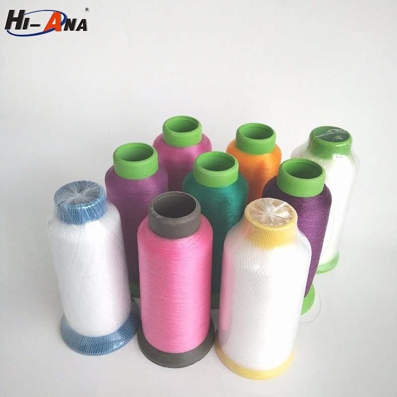 Custom made print logo Top quality wooly nylon thread