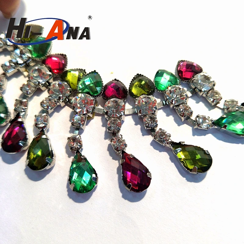 Cheap price china team wholesale different style rhinestone trim by the yard