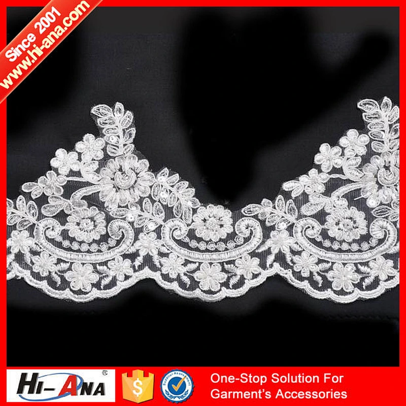 Over 95% accessories exported Popular design embroidery lace